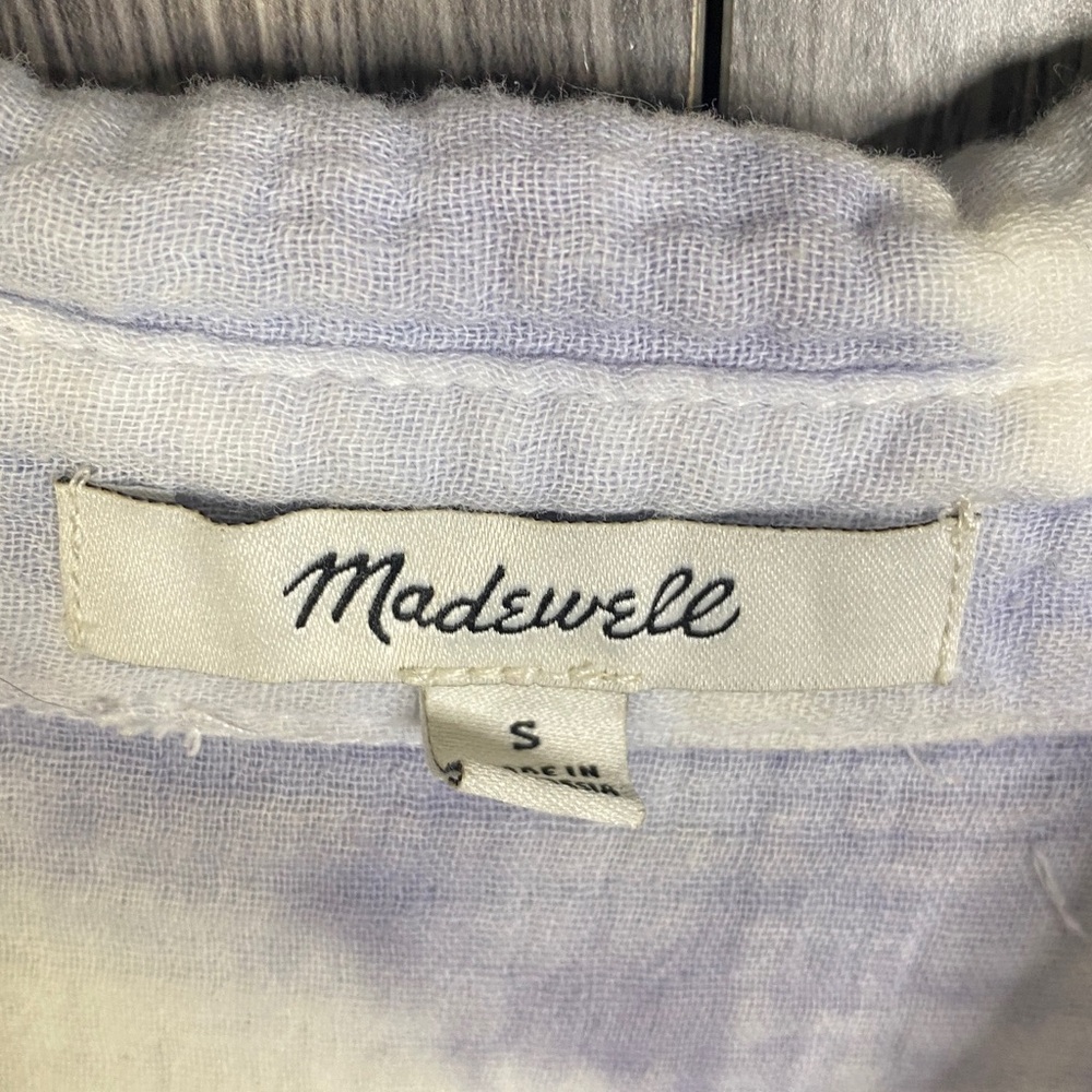 Madewell Lightspun Beachside Shirt in Tie-Dye Women's Small - Picture 4 of 6